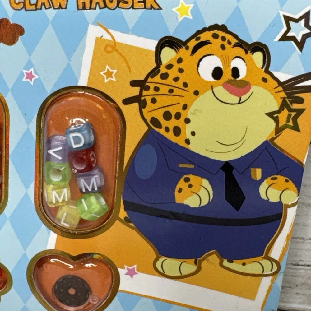 Miniso Disney Zootopia Clawhauser DIY Bracelet Kit Beaded Jewelry Making Craft